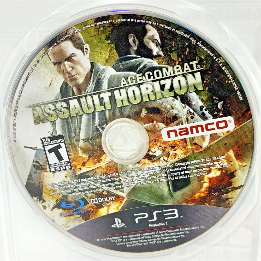 Ace Combat: Assault Horizon PlayStation 3 Namco 2011 Complete w/ Manual Tested